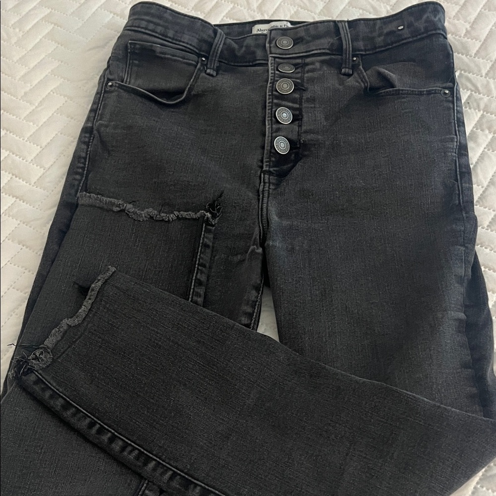 Abercrombie & Fitch Women's Black Skinny Jeans